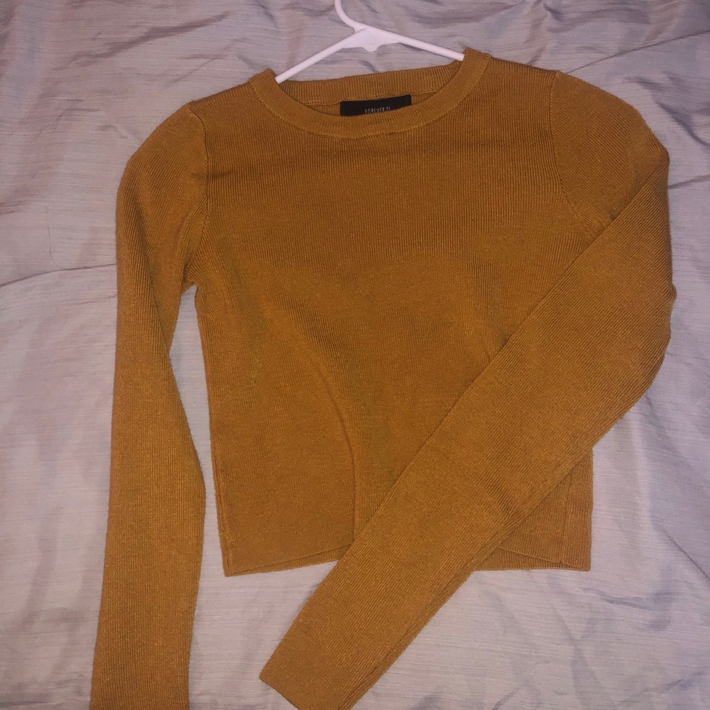 Brown crop top